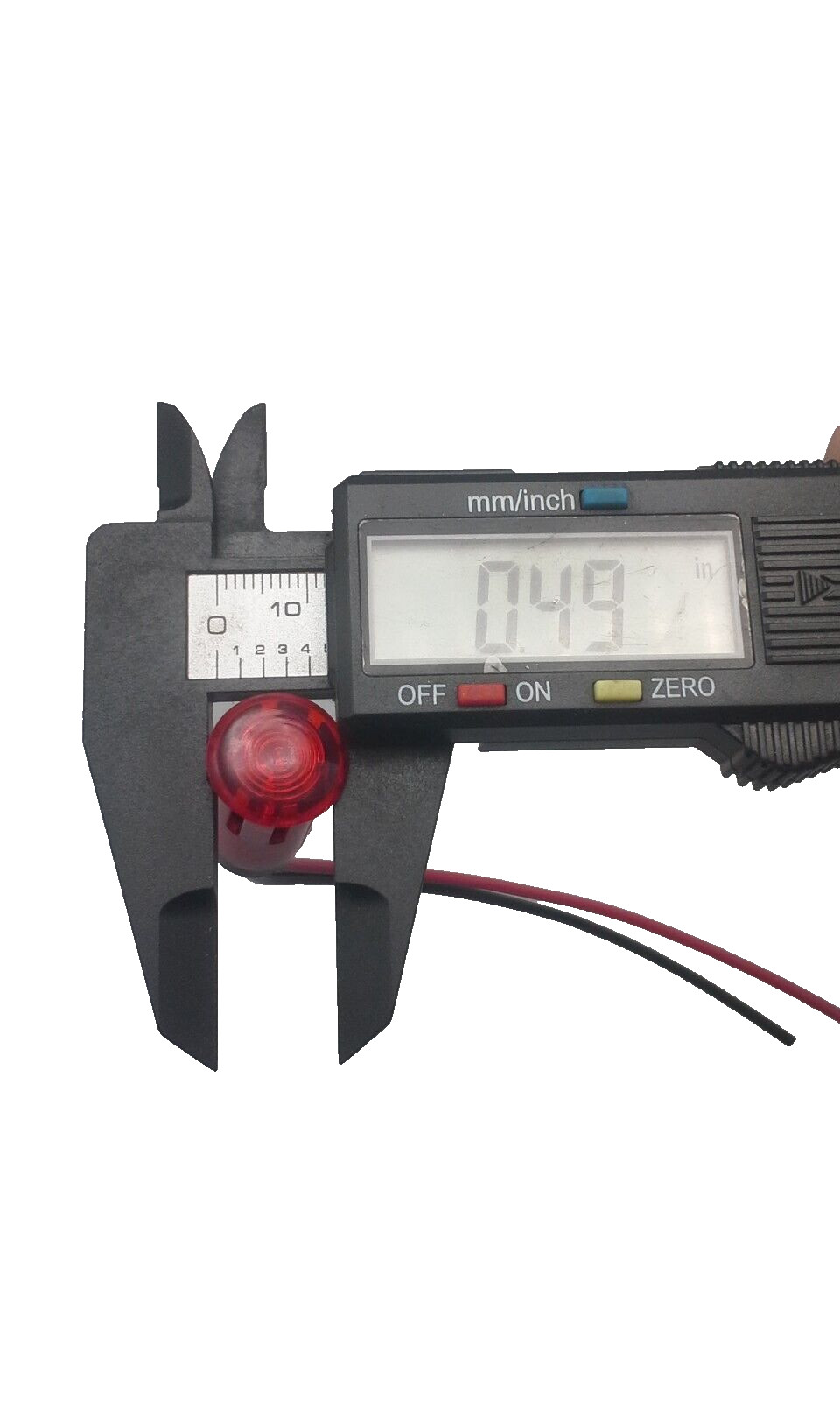 1/2 Red LED Indicator Dash Marker Light Trailer RV Truck Recessed
