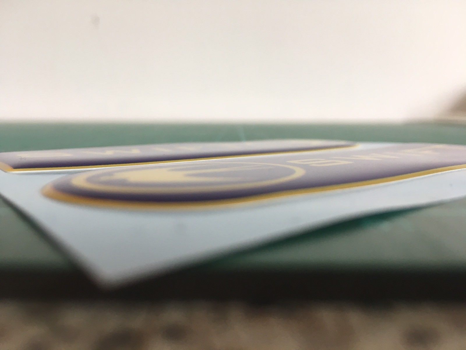 SWIFT CARAVAN MOTORHOME RECTANGLE BADGE DOMED RESIN BLUE & YELLOW X2 HIDE DENTS