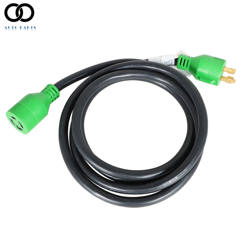 10Ft 125/250V 30Amp 4 Prong Generator RV Extension Power Cord L14-30P to L14-30R