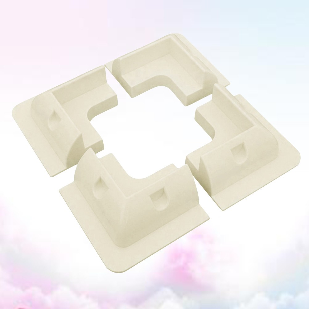 4Pcs Solar Panel Roof Mounting Brackets White Reusable Stand for Car and Rv