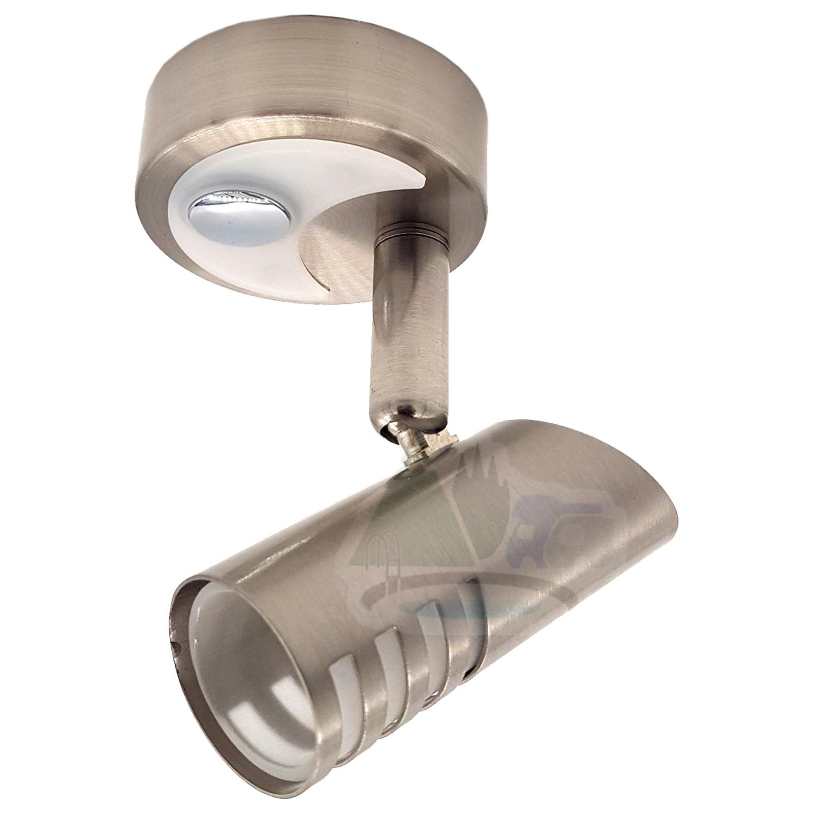 DIMATEC LED SPOT LIGHT TOUCH CONTROL SATIN NICKEL CARAVAN MOTORHOME BOAT 10-14V