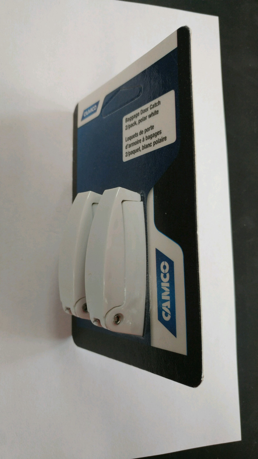 CAMCO 44173 RV CAMPER MOTORHOME BAGGAGE DOOR CATCH WHITE STORAGE LATCH