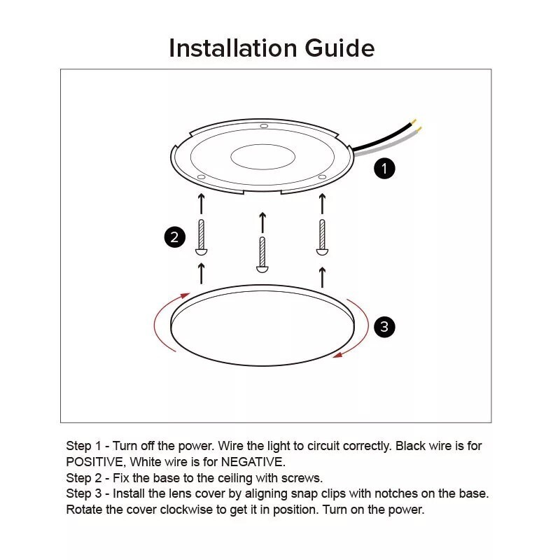 4PCS 12V 4.5in LED Ceiling DownLight Fixtures RV Camper Under cabinet Lamp 3500K