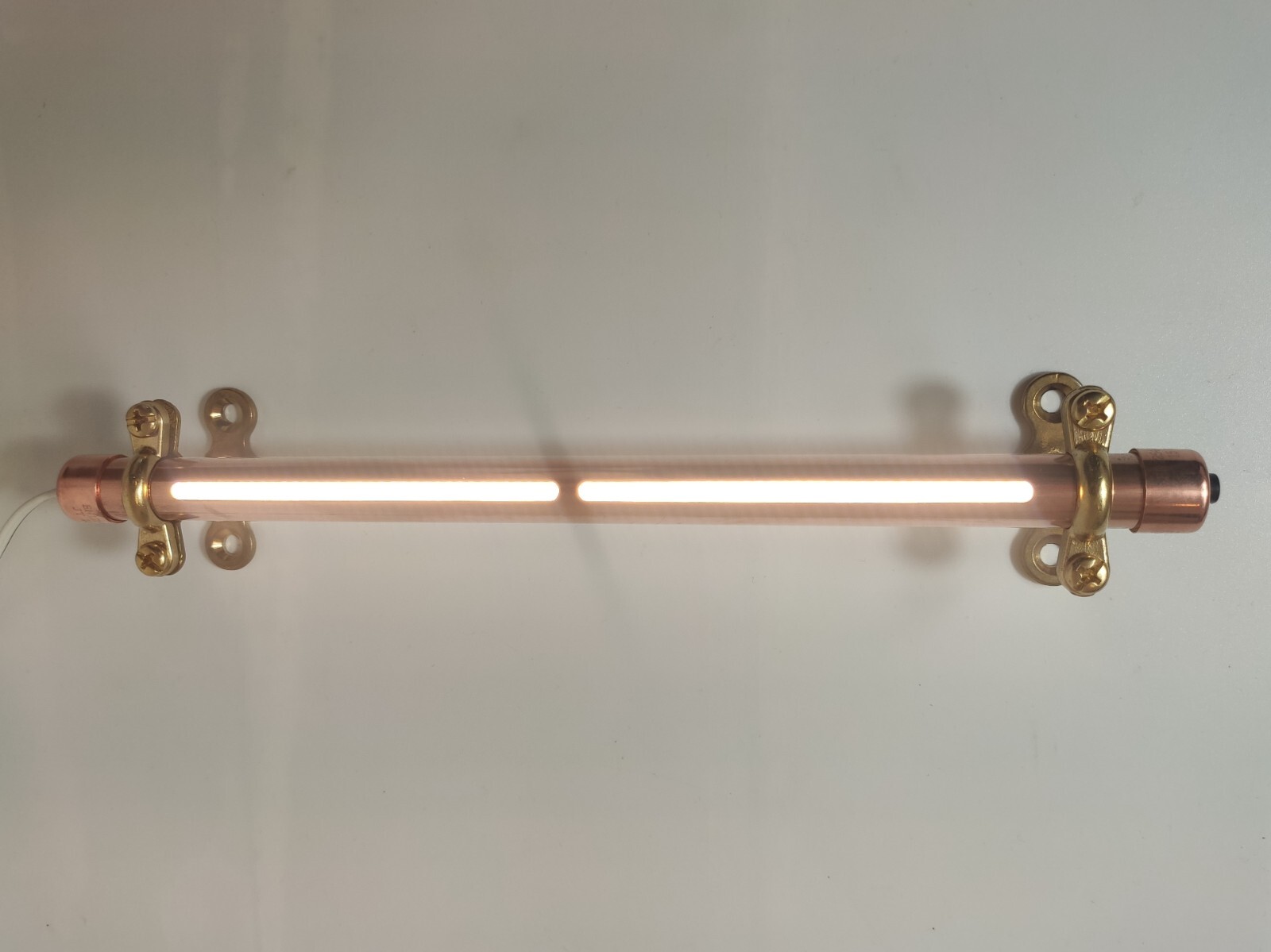 12V Continuous Beam LED Copper Light Fixture, Custom Length 12-40cm / 4-16inch.