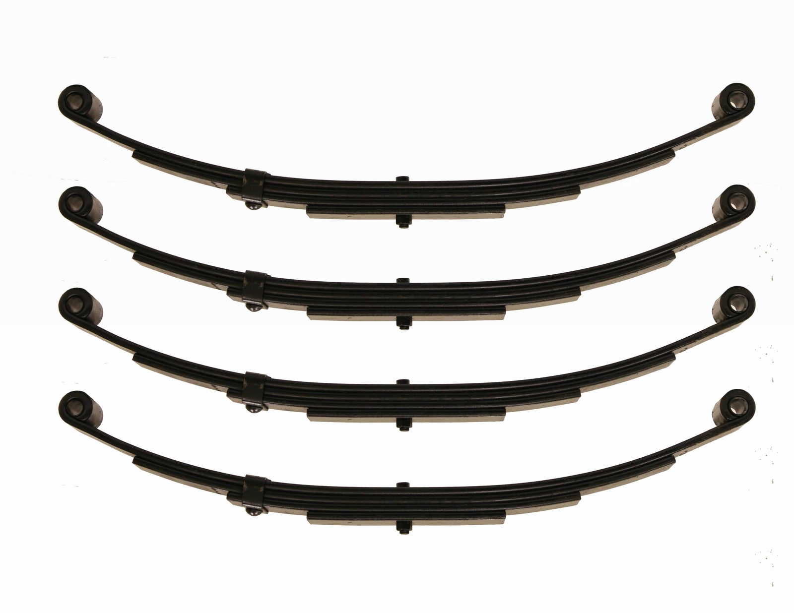 LIBRA Trailer Leaf Spring 4 Leaf Double Eye 2500lbs Cap for 5000lbs Axle -Set 4