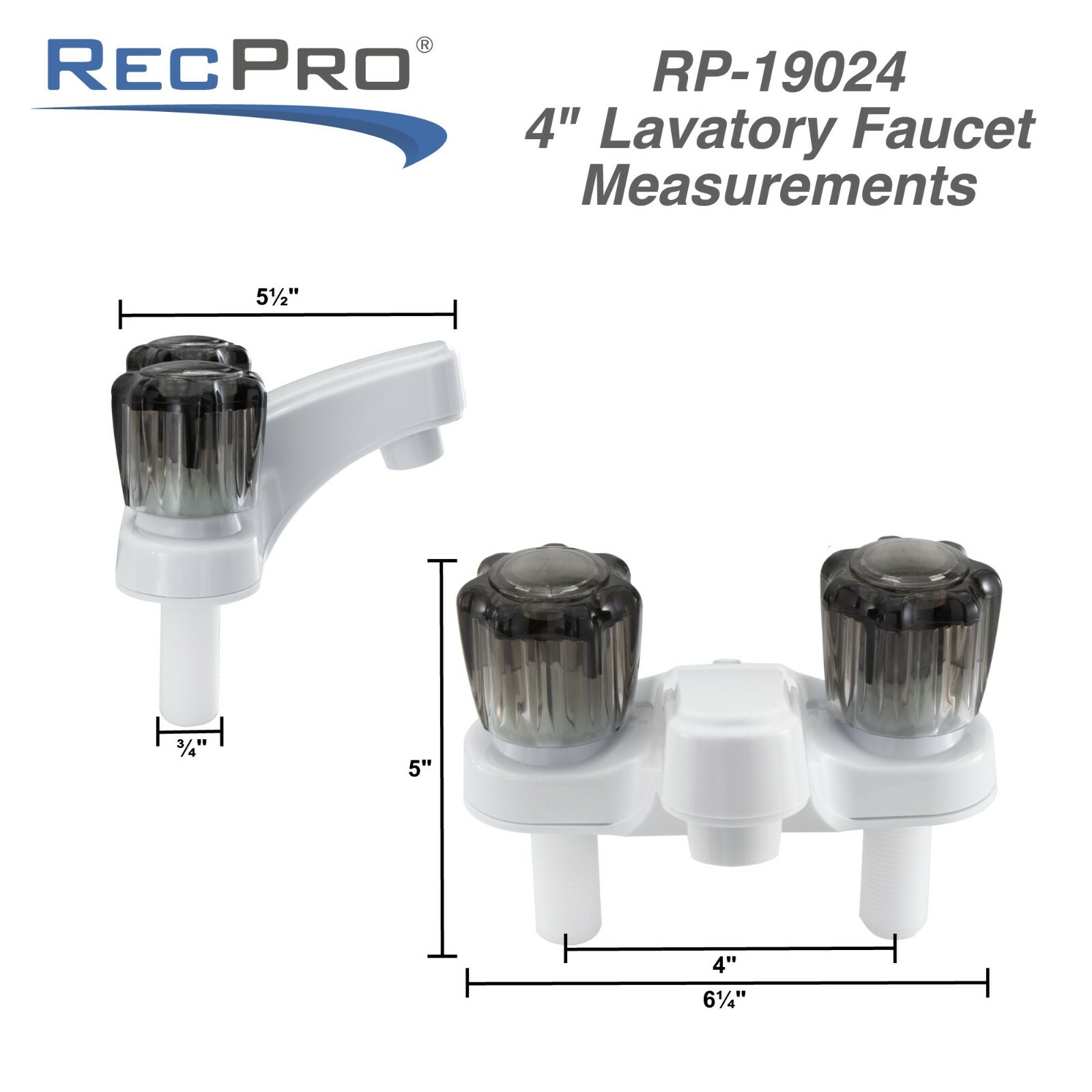 4″ RV Bathroom Sink Faucet Sink Wash Room Accessories Lavatory