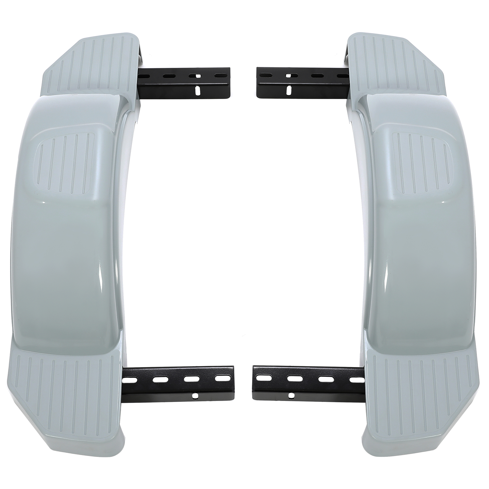 2 pcs Single Axle Trailer Fenders For 13″ Wheels Tire Skirt Boat Gray