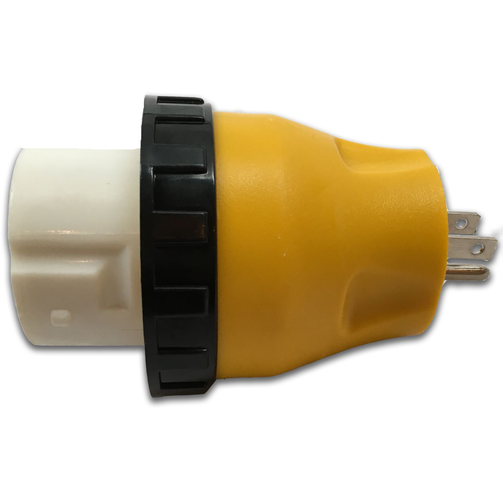 RecPro RV Power Cord Adapter 15 Amp Male To 50 Amp Twist Lock Female RV Part