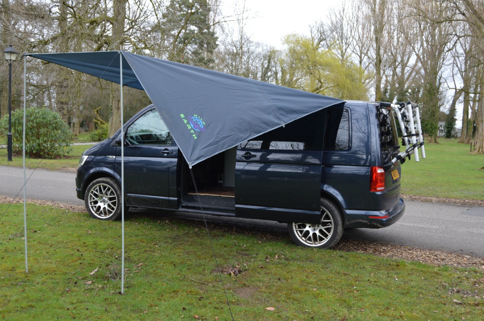 Campervan Caravan Awning sun canopy by WILD EARTH MEDIUM GREY SET 2.4 X 3m