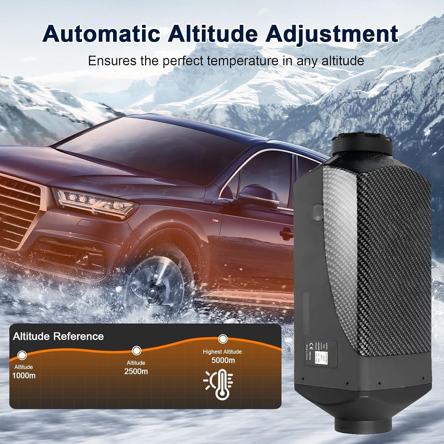 Diesel Air Heater 12V 8KW LCD for Car RV Indoors