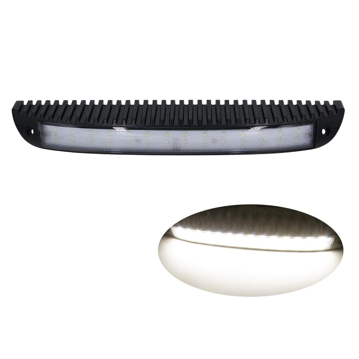 15.4″ LED Awning Light Fixture 4000K Natural-White Flood Beam For RV Camper Boat