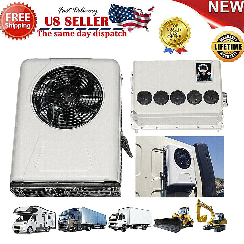 12V Truck Air Conditioner Split A/C Kit for Semi Trucks Bus RV Caravan 12000 BTU