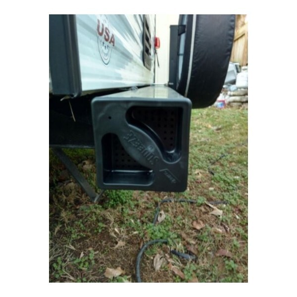 Trailer RV Rear Bumper End Caps Sewer Hose Squeeze Grip Cover No Insect Plugs