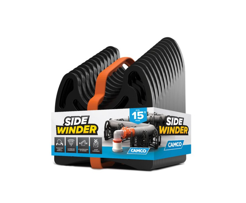 Sidewinder Camper RV Sewer Hose Support – Plastic, Multicolor, 15-Foot
