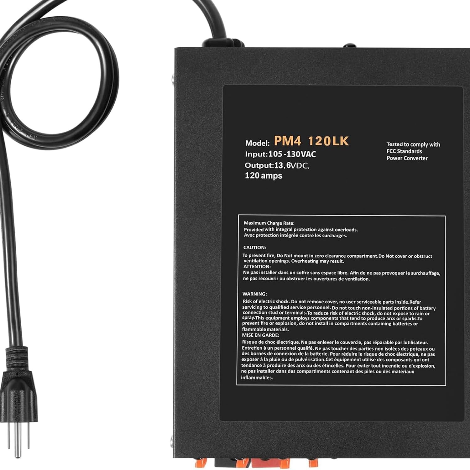 120 Amp RV Power Converter & Battery Charger For Lead-Acid & Lithium Batteries