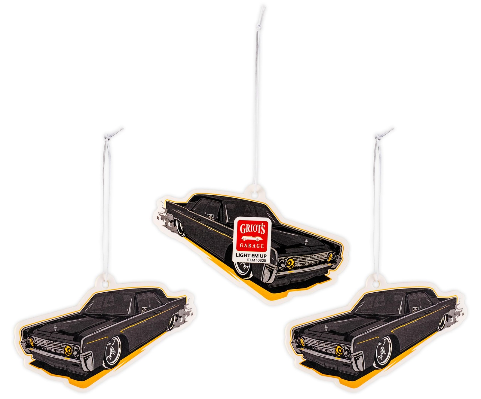 Griot’s Garage Stinky-Be-Gone Hanging Air 1 Count (Pack of 3), Black