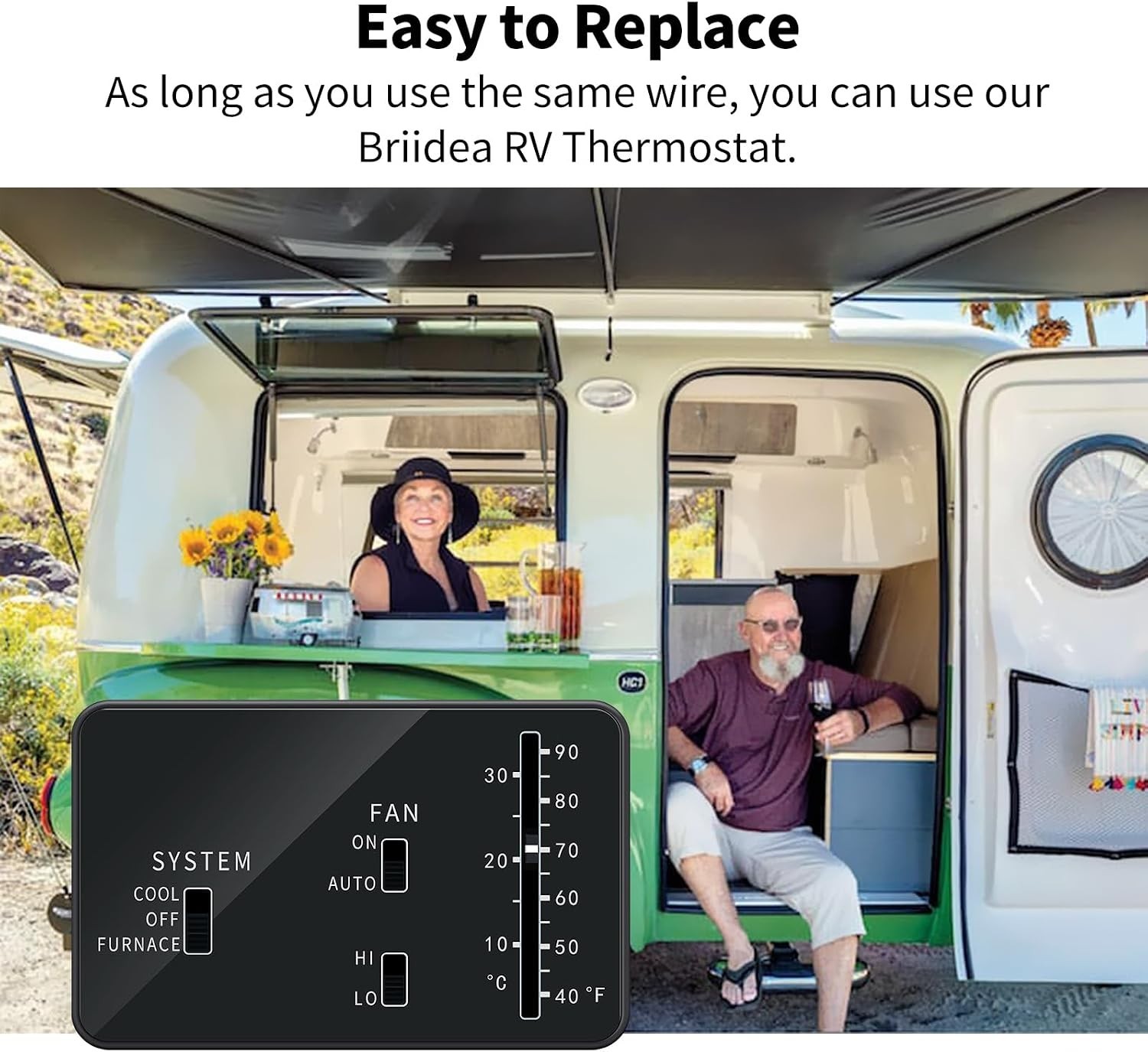 Upgrade Your RV with a 12V Analog Thermostat – Direct Replacement for Dometic