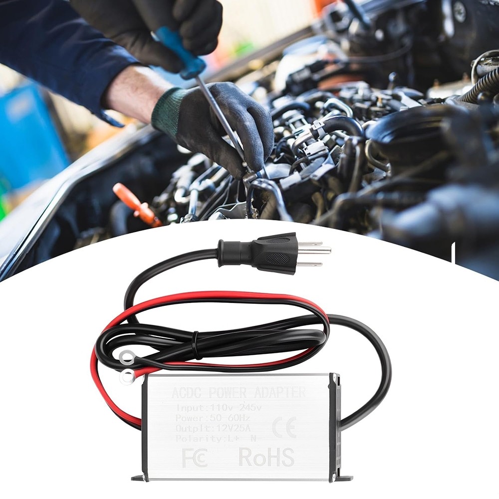 DC 12V /24V to AC 110V Adapter Air Heater Power Converter for RV, Workshops…