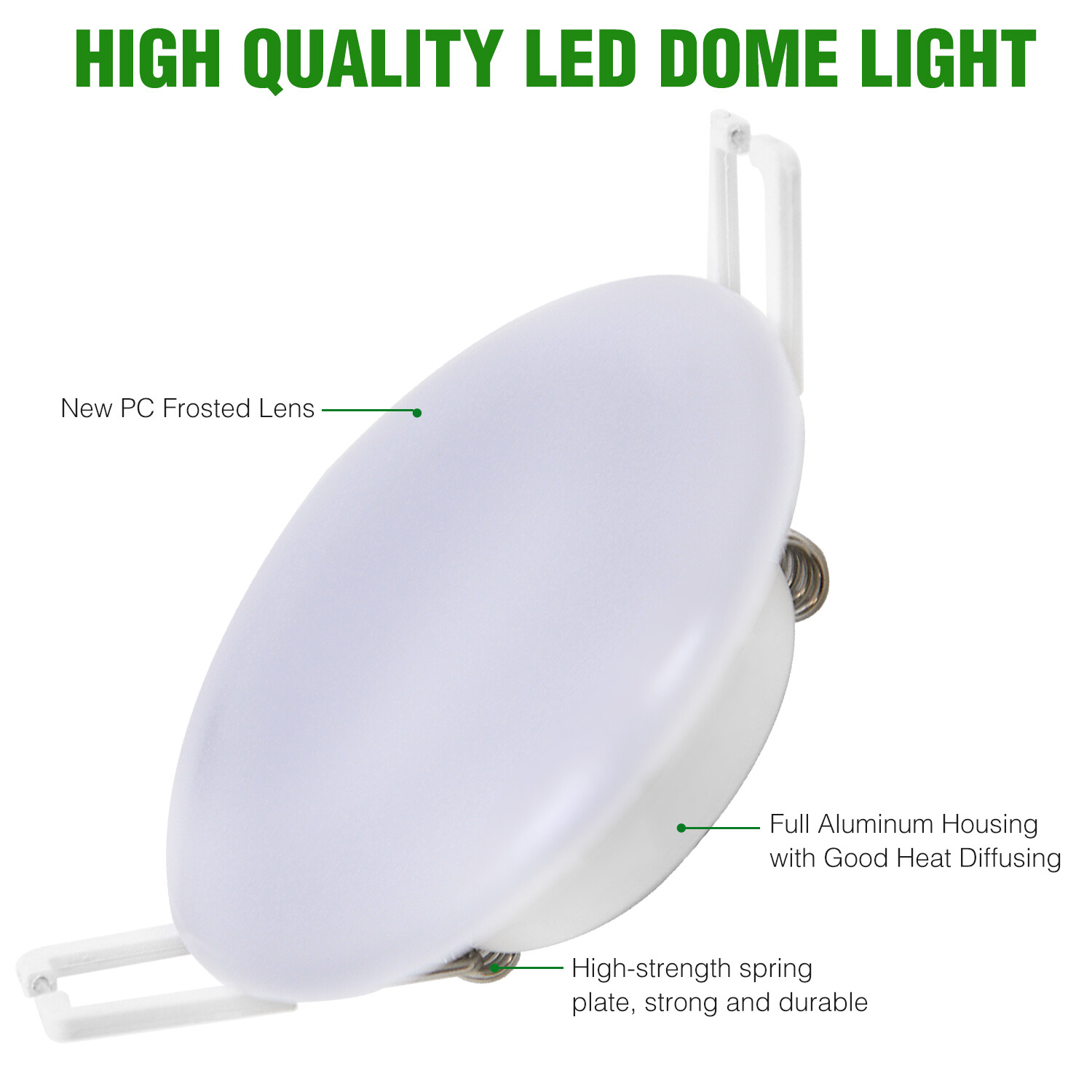 6Pack 3Inch LED 12V RV Interior Recessed Down light Ceiling Puck Light 3400K