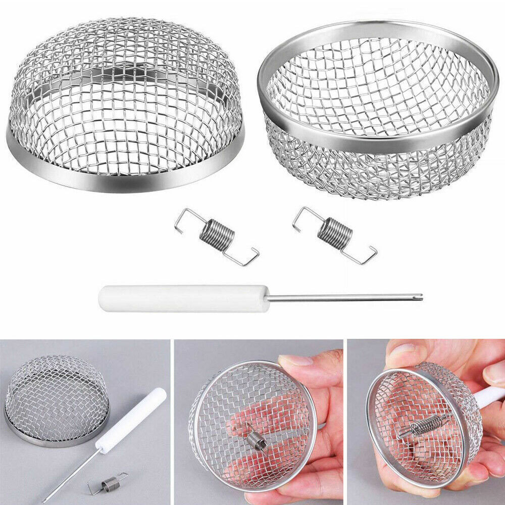 2pc For RV Furnace Vent Cover 2.8inch Flying Insect Bug Screen Camper Mesh Kit