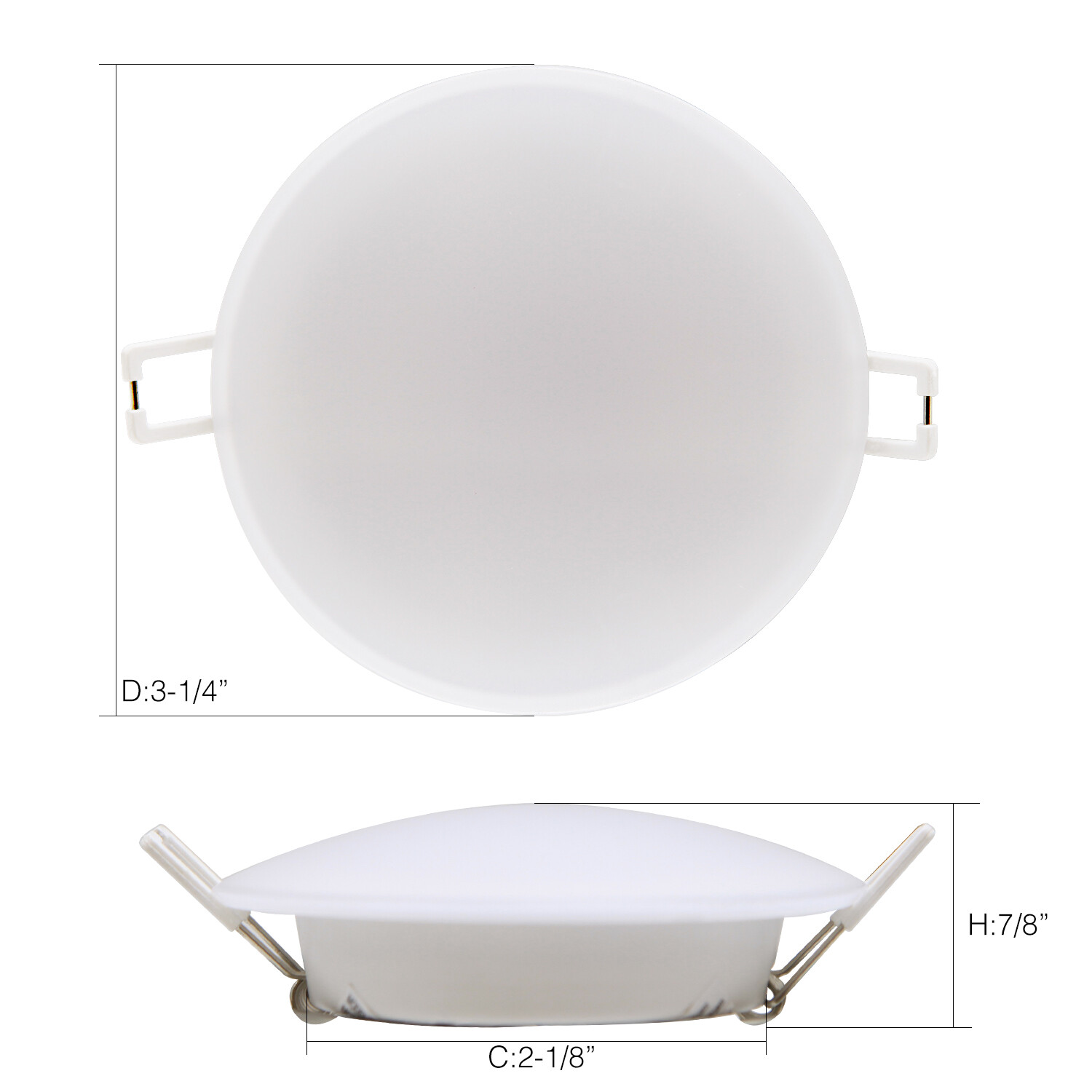 6Pack 3Inch LED 12V RV Interior Recessed Down light Ceiling Puck Light 3400K