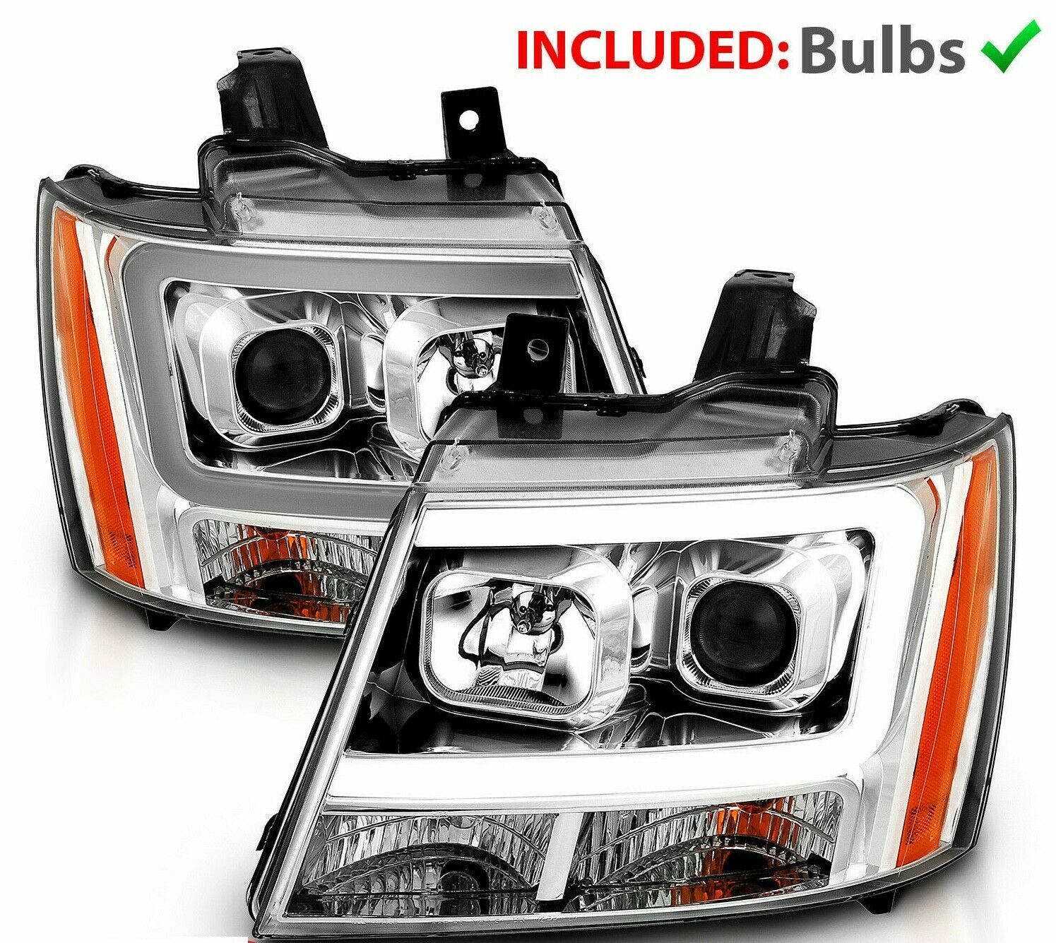 TIFFIN ALLEGRO 2009 2010 2011 2012 CHROME PROJECTOR HEADLIGHTS HEAD LAMPS RV