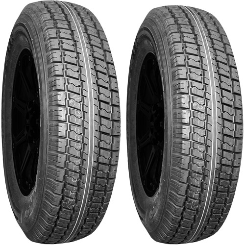 (QTY 2) 235/85R16 CastleRock ST-226 128/124L Load Range F Black Wall Tires
