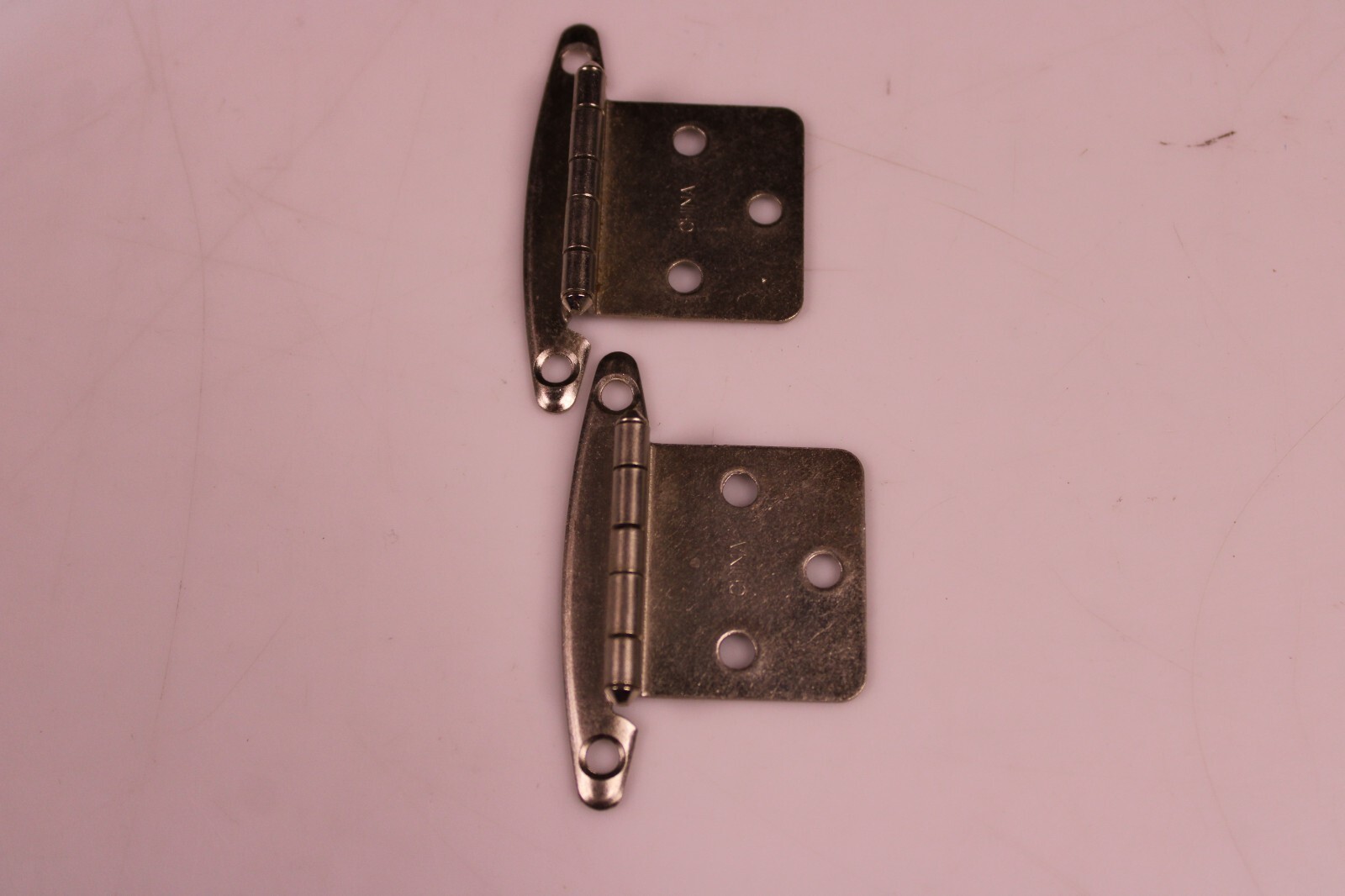 RV Designer H240, Cabinet Door Free Swinging Door Hinge, Nickel, Set Of 2