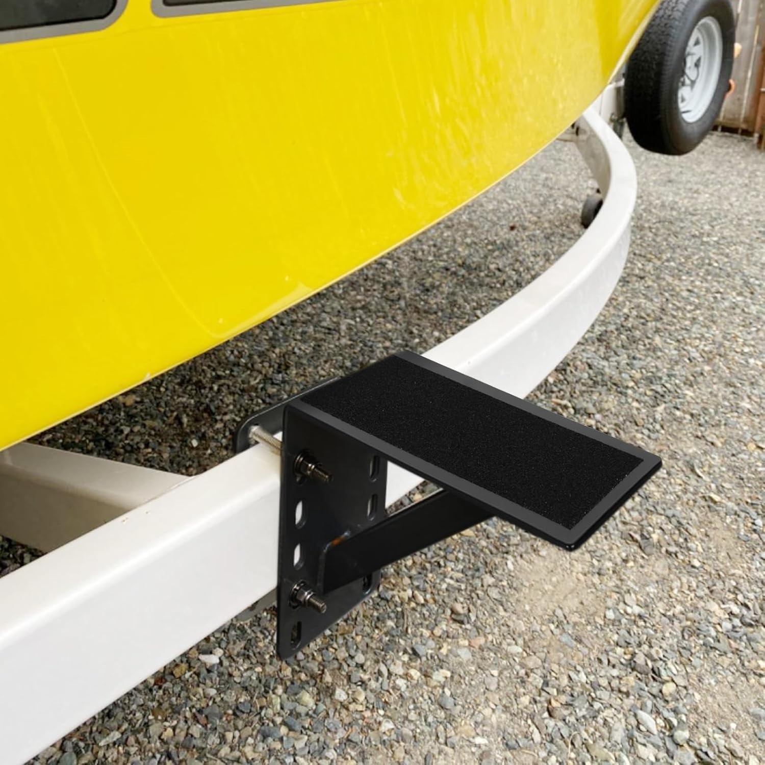 Frame Mounted Trailer Step Boat Trailer Step Non Slip Surface Supports 300 Lbs.