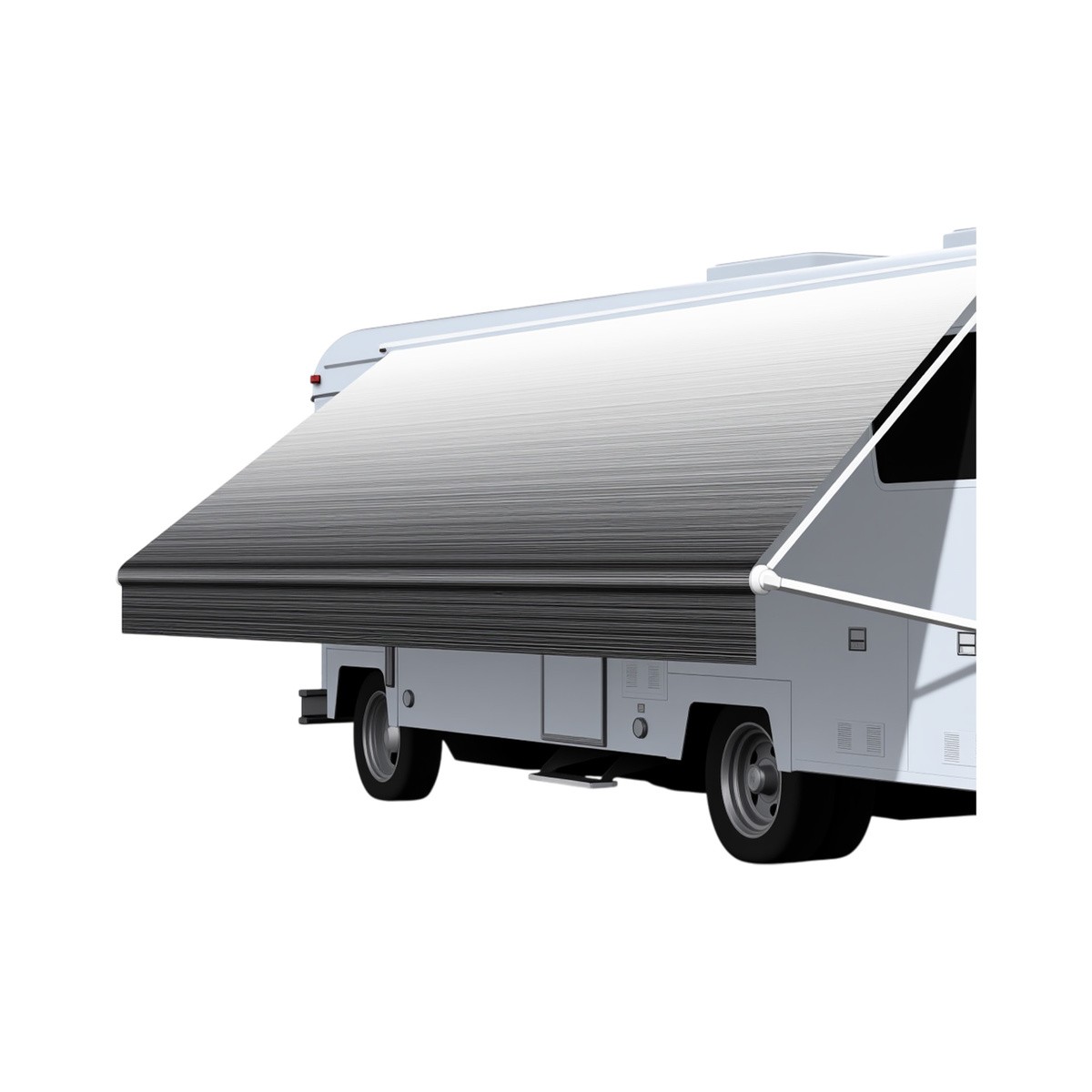 RV Awning Fabric UV Resistant Strip Gray Fade for Camper Trailer Side