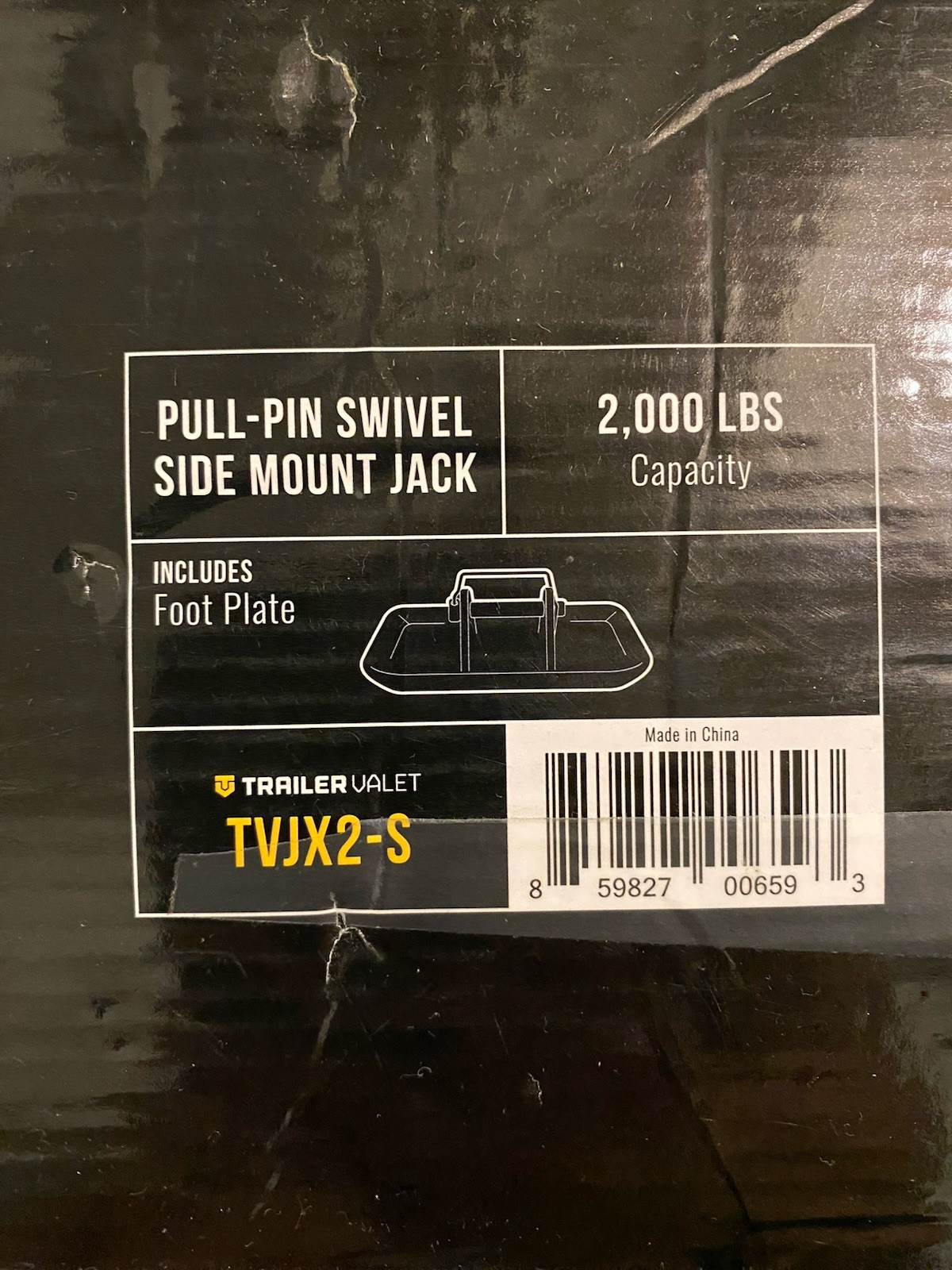 Trailer Valet JX – Pull Pin Swivel Side Mount Trailer Jack TVJX2-S