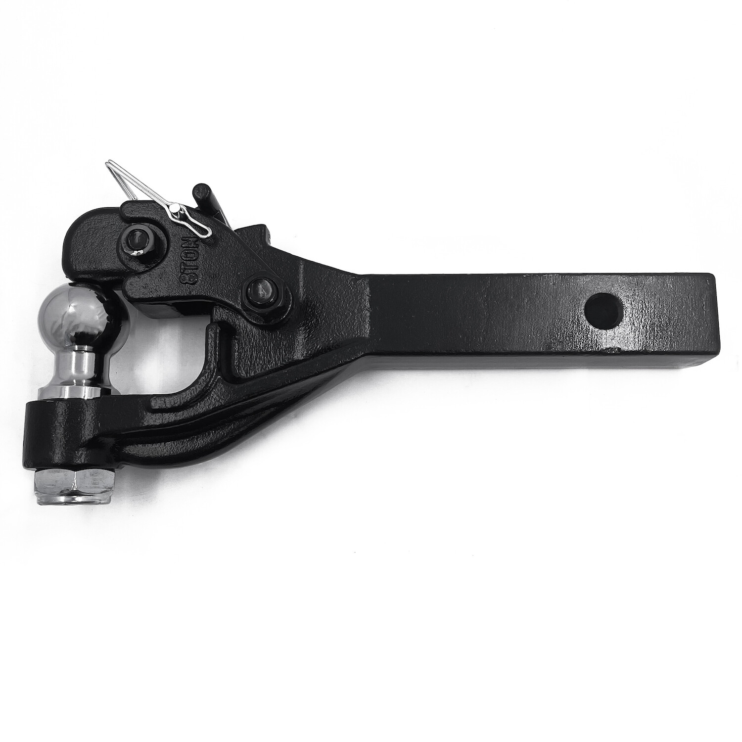8T / 12000lbs Receiver Mount Combination Pintle Hitch w/ 2″ Ball Fit 2-Inch Rece
