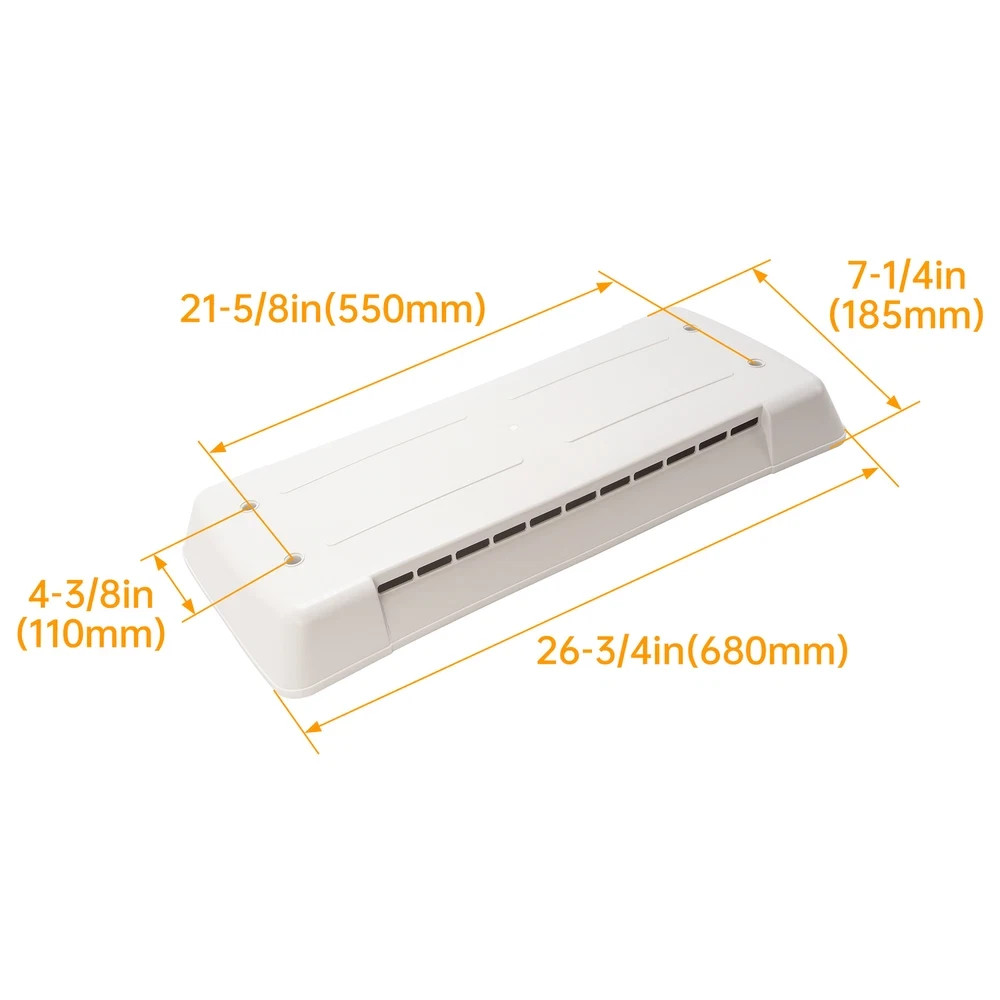 Refrigerator Vent Lid For Truck RV Camper #65528 For Dometic Refrigerator Vent