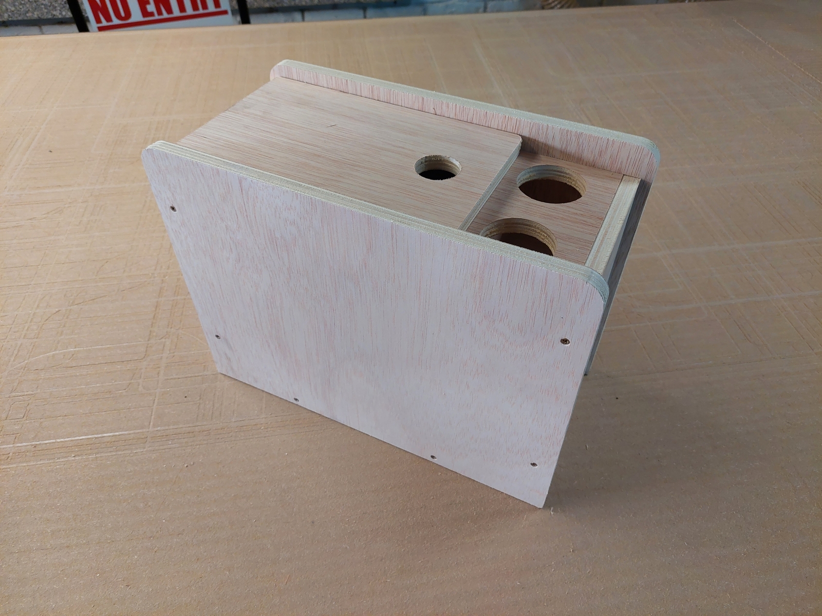 LOW Lightweight Ply Camper Centre Console Storage Box 400mm x 200mm x 225mm