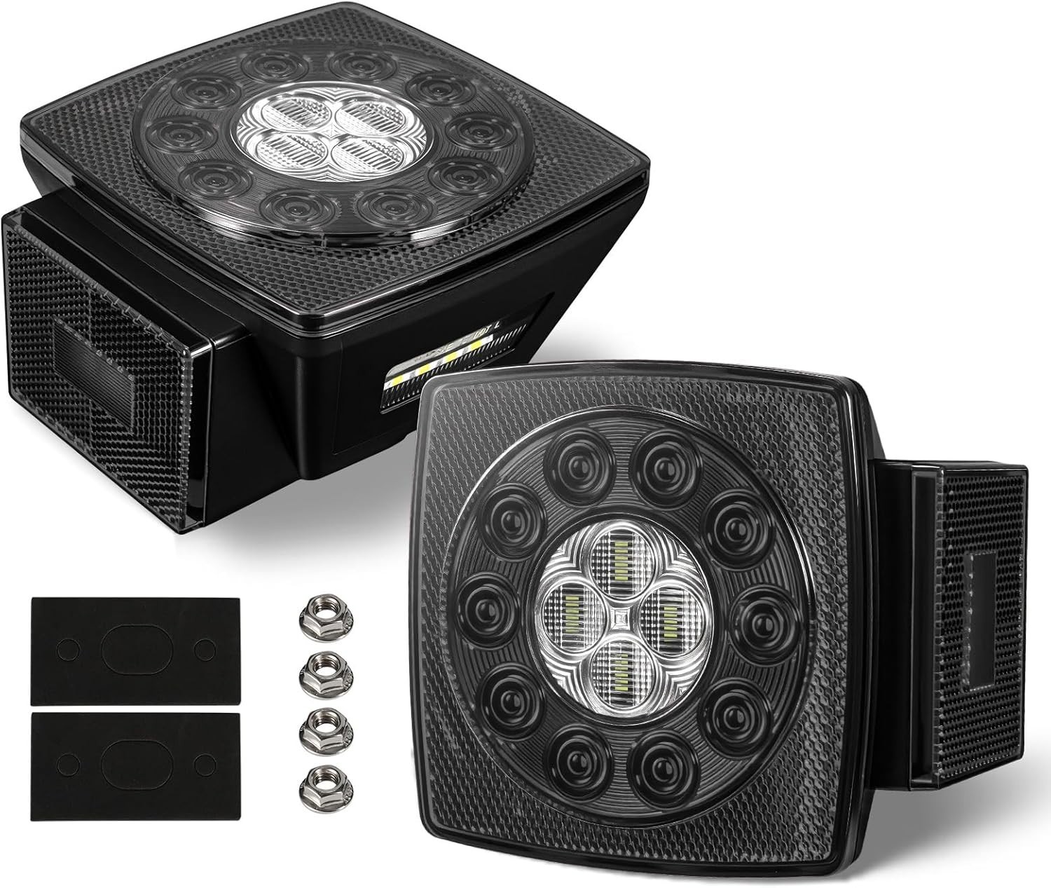 Waterproof LED Trailer Lights with Multi-Functions – Easy Install 2 Count