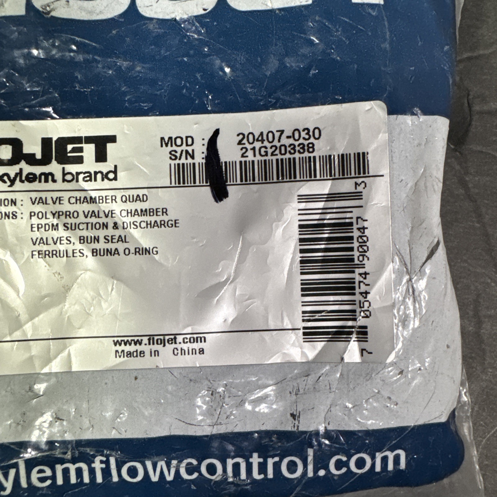 20407-030 Flojet Quad Pump Check Valve Assy 🔥
