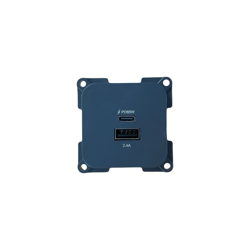 C-Line Twin USB A C Socket 2.4A 65W CBE Grey Caravan Motorhome Boat – PO232