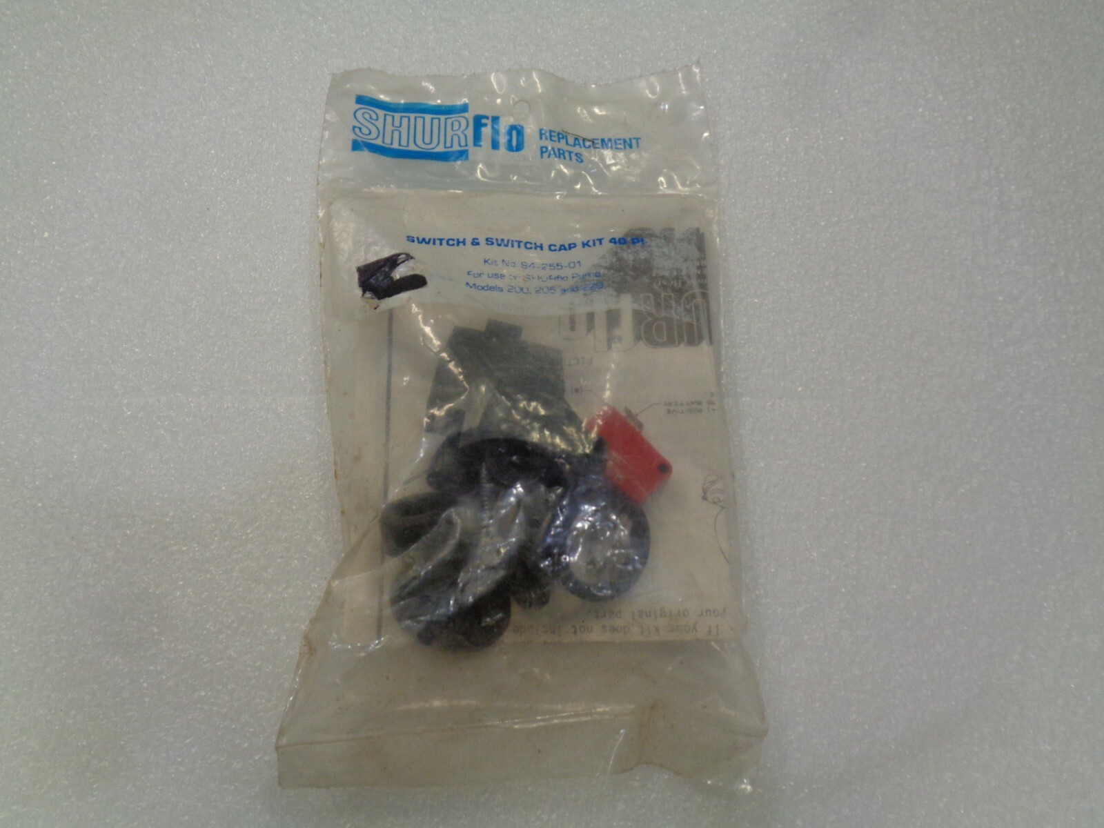 Shurflo Switch & Switch Cap Kit 40 PL # 94-255-01