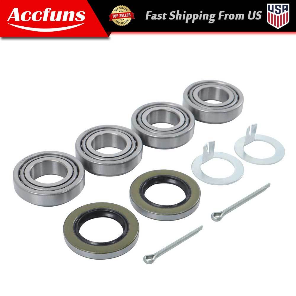 For 2000 lb Axle Trailer Hub Wheel Bearing Kit 2PCS L44643 Seal 1.25” L44610