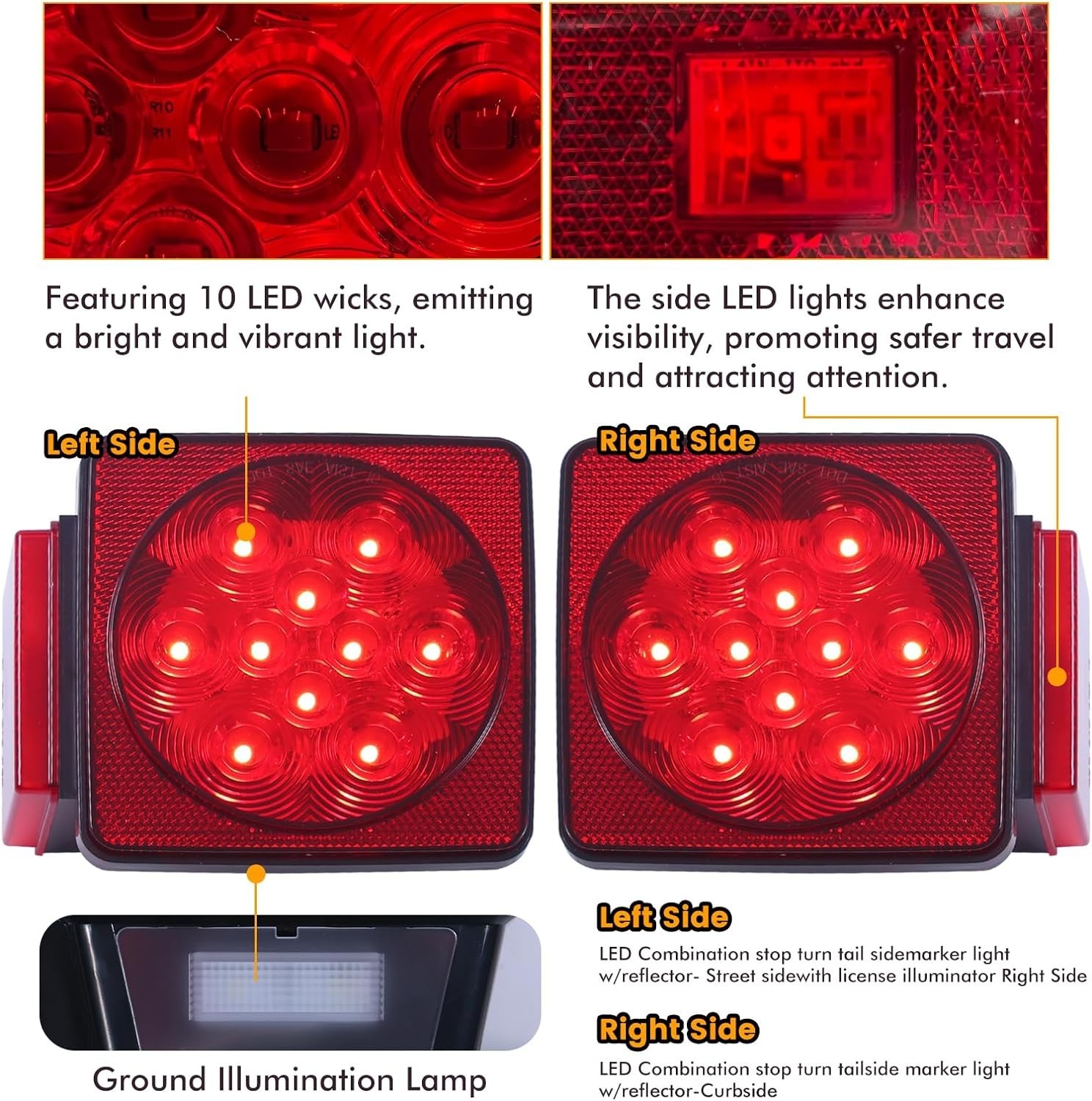 Universal Waterproof LED Trailer Light Kit – Complete & Easy Install Solution