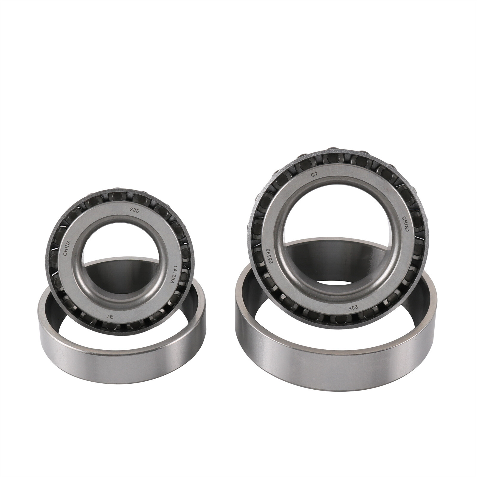 For 5200-7000 Lb Trailer Kit Bearing Hub Wheel W/Double Lip Grease Seals Set4