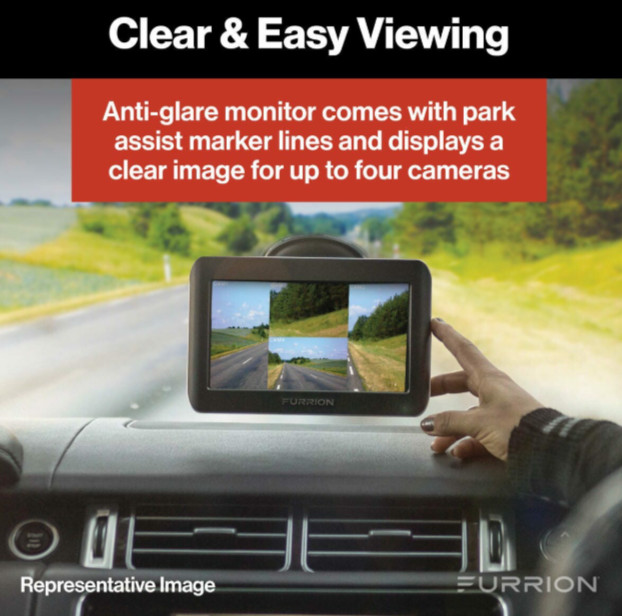 FURRION FOS07TASM OEM 7″ VISION S LCD MONITOR w/CAMERA & LIGHT COMBO *B3