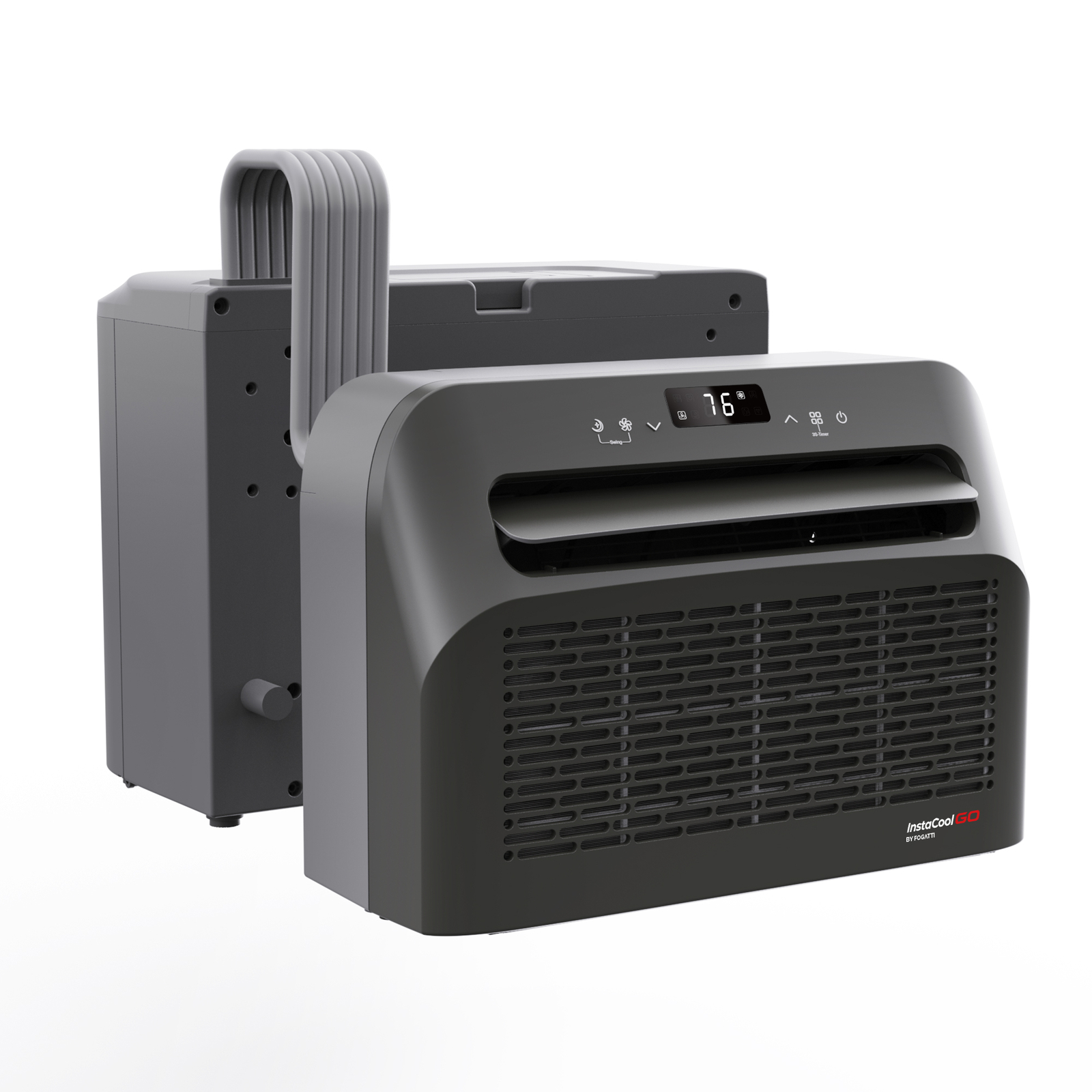 FOGATTI 6,500 BTU Camper Air Conditioner, 110V Portable Quiet AC for RV, Caravan