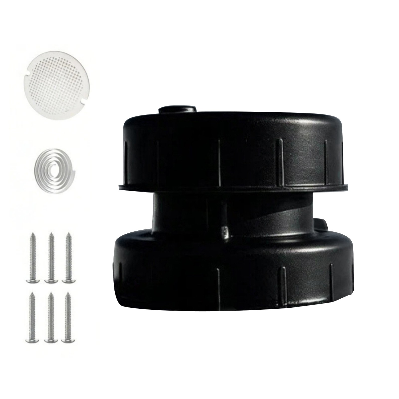 Universal RV Plumbing Vent Cap Replacement 5.3×3 Inch Black For 1-2 3/8 Pipe