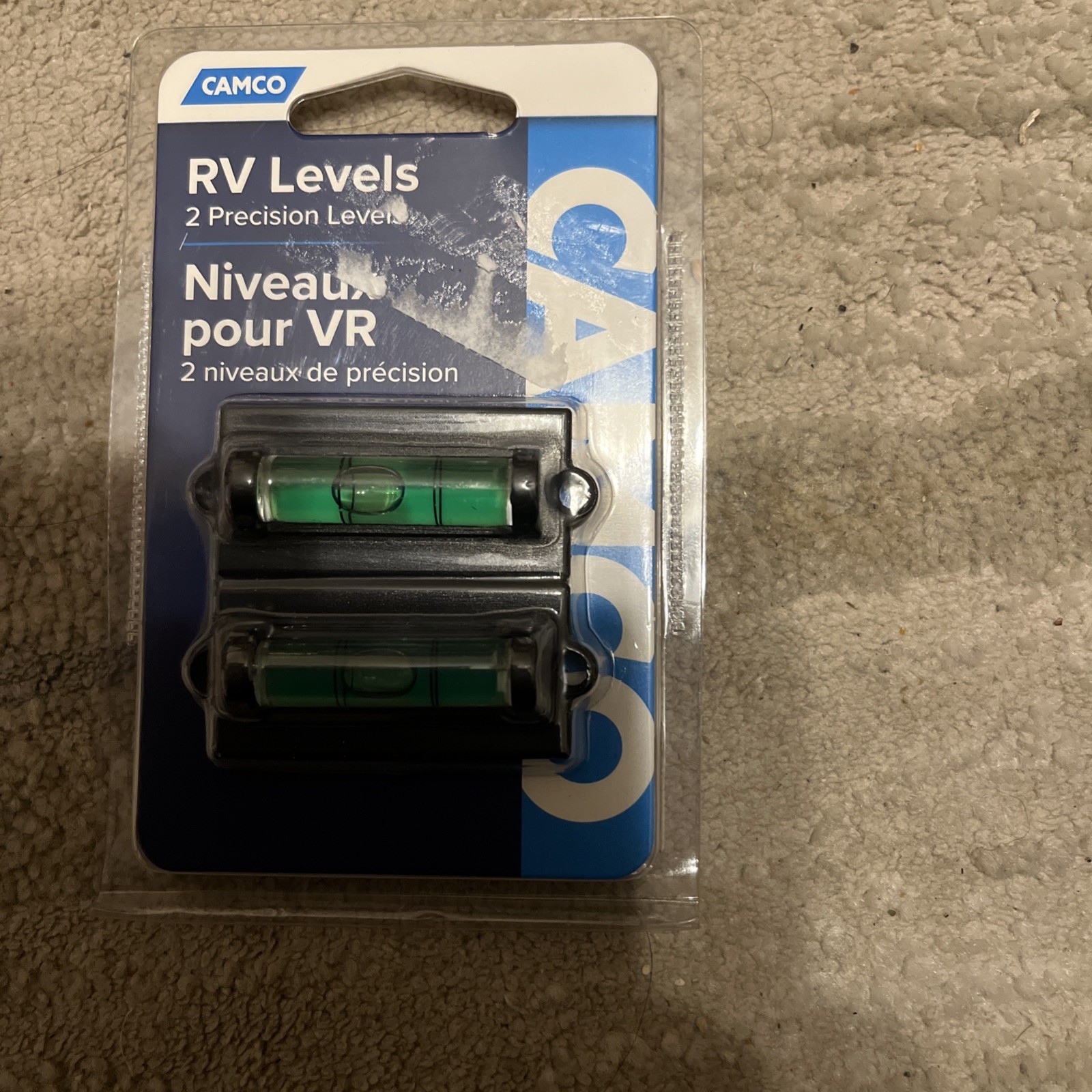 RV Stick On Levels 2 Pack Vial Levels Camco #25523 NEW