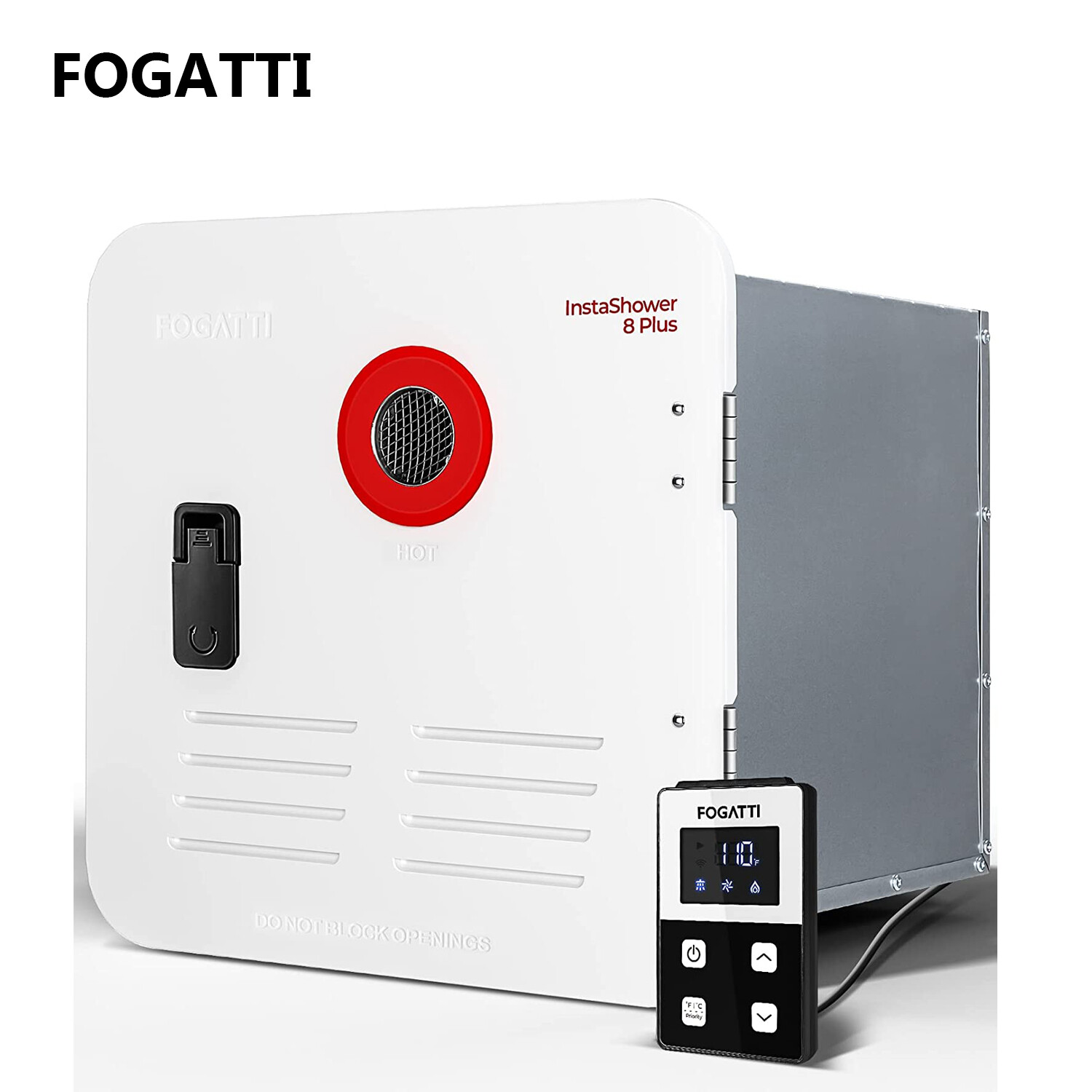 FOGATTI RV Tankless Water Heater 2.9 GPM 55,000 BTU with 15 x 15 in White Door