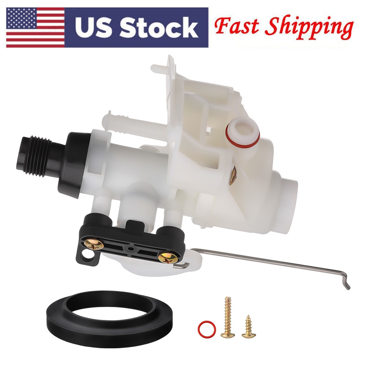 Leak Resistant Design RV Toilet Valve compatible with Camper Toilet Fix Kit