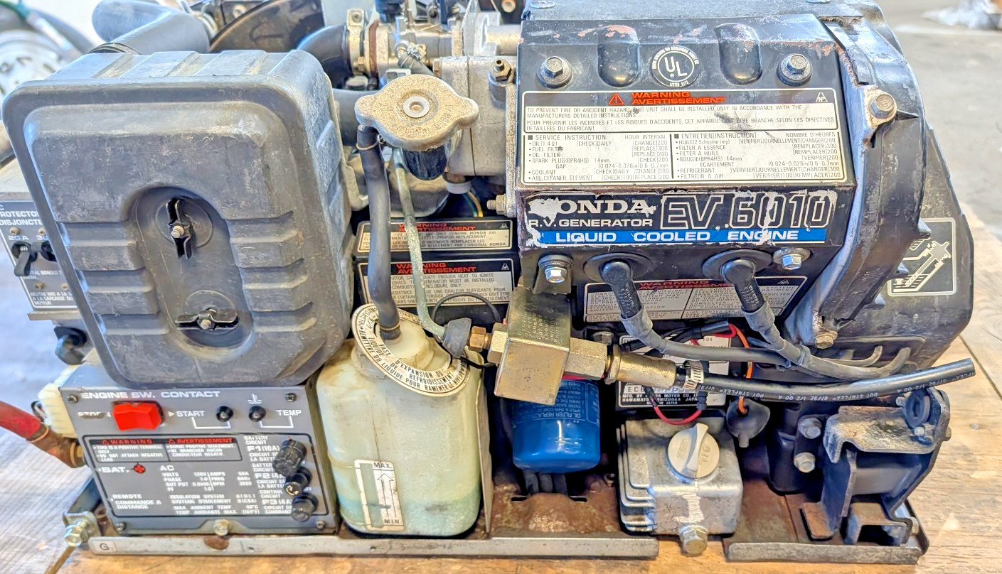 Honda EV 6010 Portable RV Fire Truck Heavy Duty Generator Water Cooled Runs BUT?