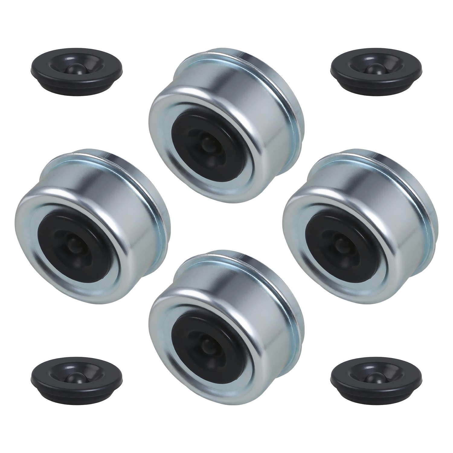 2.44″ 4pc Grease Cover Trailer Axle Hub Dust Cap Rubber Plug for Dexter EZ Lube