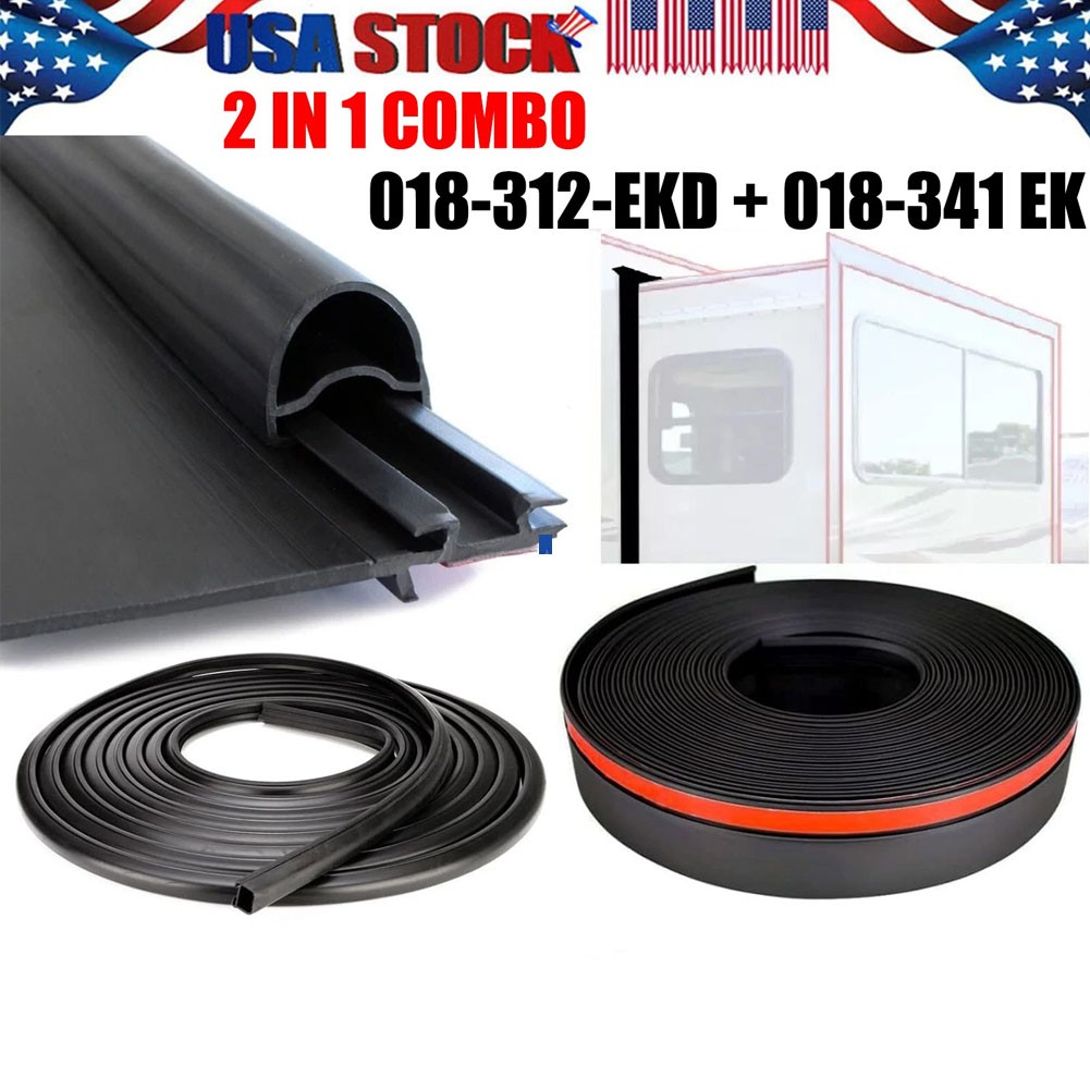Combo RV Slide Out Seal 018-312-EKD & 018-341 EK For RV Camper Slideout System